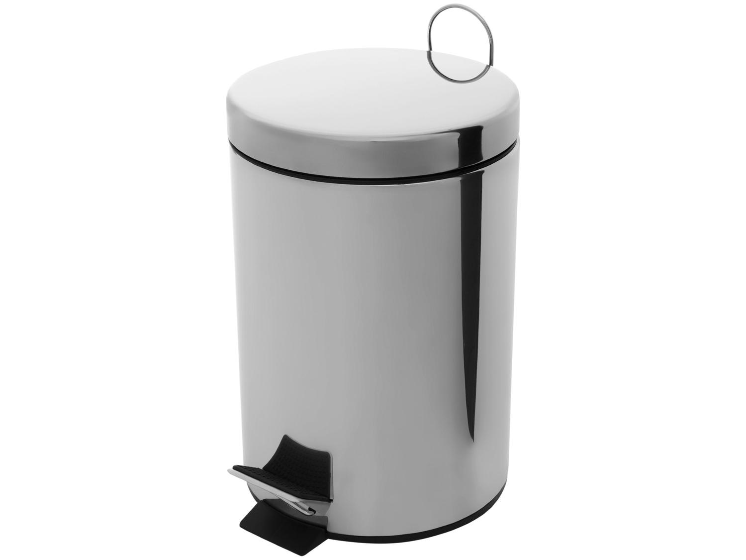 Kit Lixeira Inox para Banheiro com Pedal