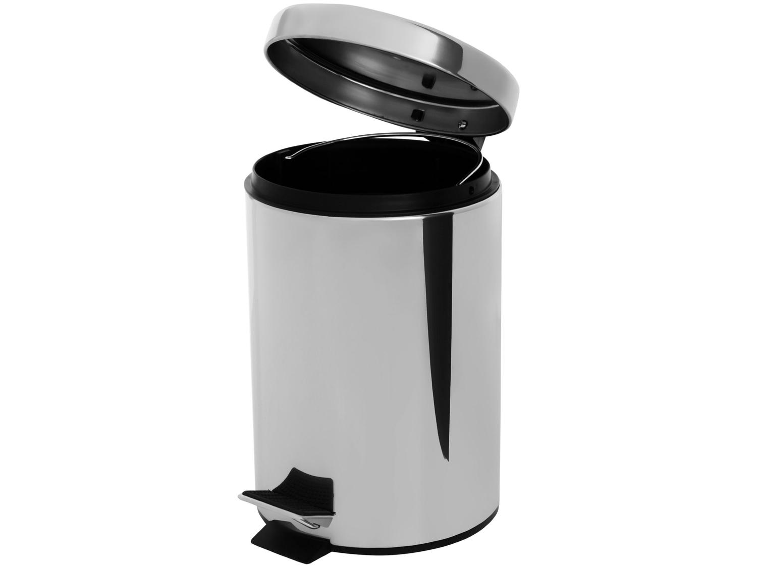 Kit Lixeira Inox para Banheiro com Pedal