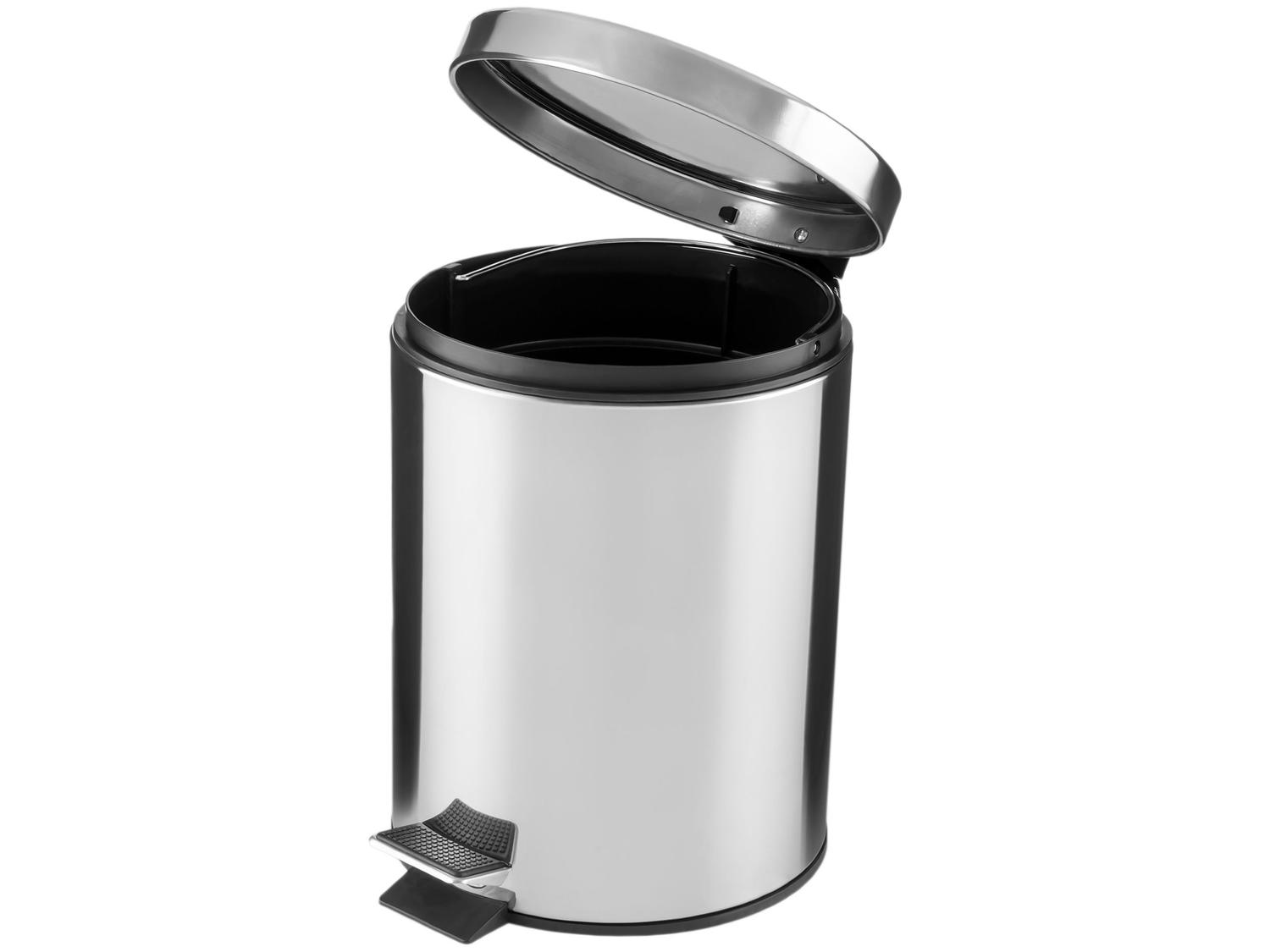 Kit Lixeira Inox para Banheiro e Cozinha com Pedal