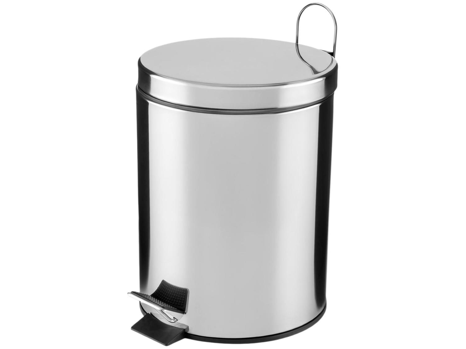 Kit Lixeira Inox para Banheiro e Cozinha com Pedal
