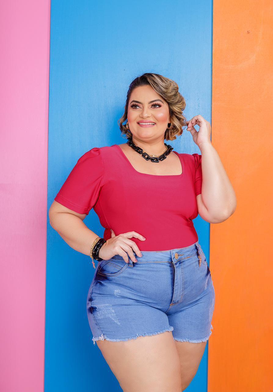 blusa xadrez rosa feminina