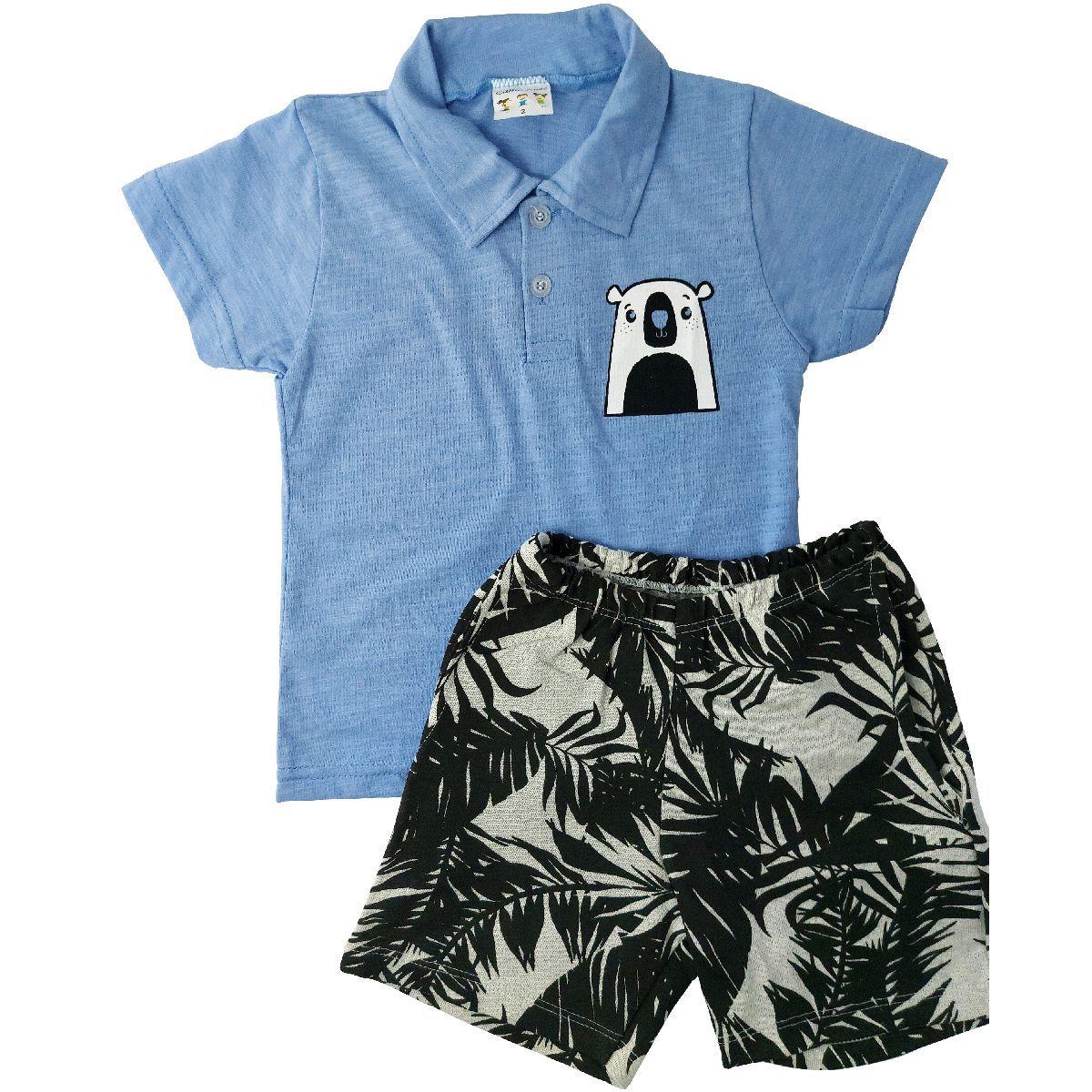 Kit lote 3 conjunto infantil menino roupa infantil masculino verão 4/6/8/10  anos - Nacional - Conjunto Infantil - Magazine Luiza