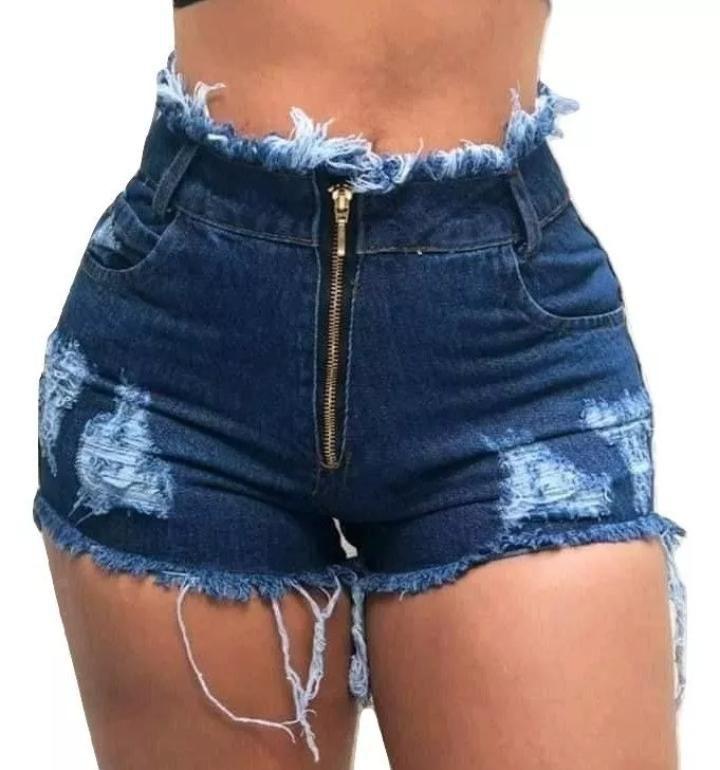 bermuda jeans feminina barata