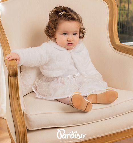 Kit Luxo Vestido Bolero Paraiso Bebe Menina Batizado Paraiso Moda Infantil Magazine Luiza