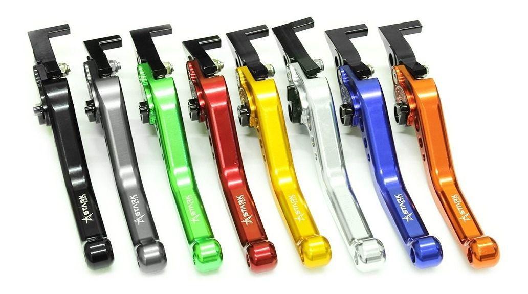 Kit E Manopla Pegasus Stark Honda CG Fan 160 Lona STARK RACE Manopla para Moto