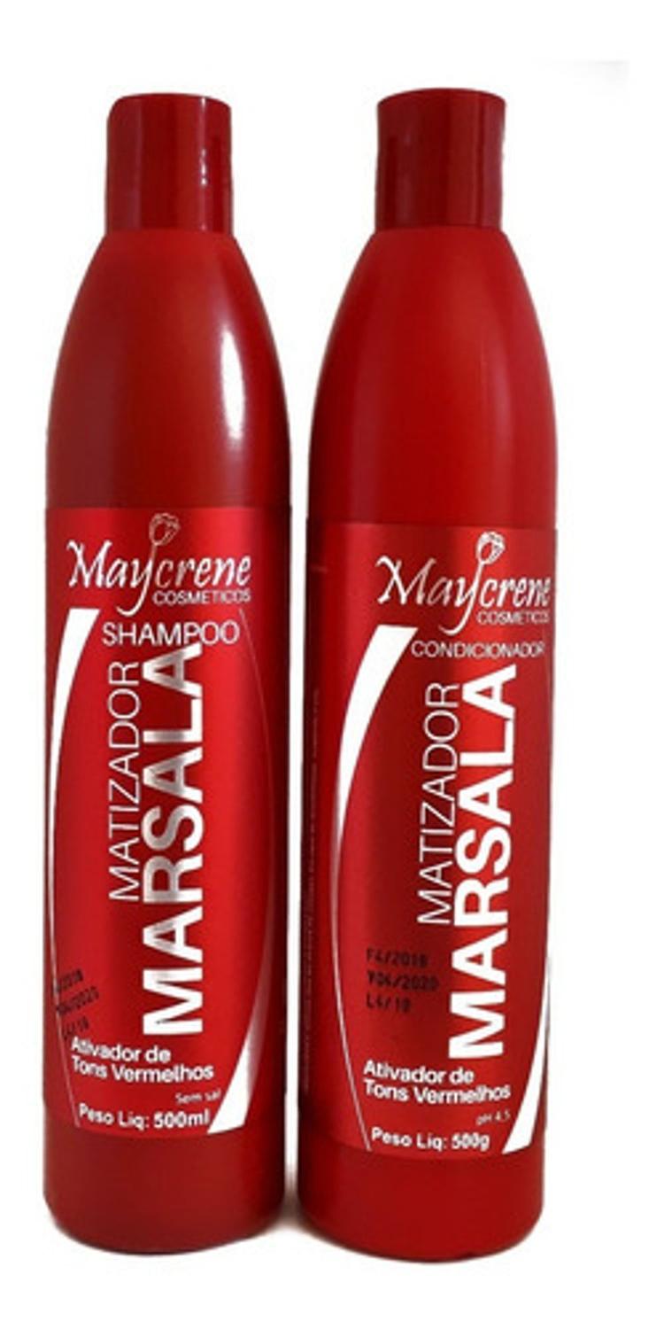 Kit Marsala Matizador para Cabelos Vermelhos shampoo + cond + mascara  maycrene - Matizador - Magazine Luiza