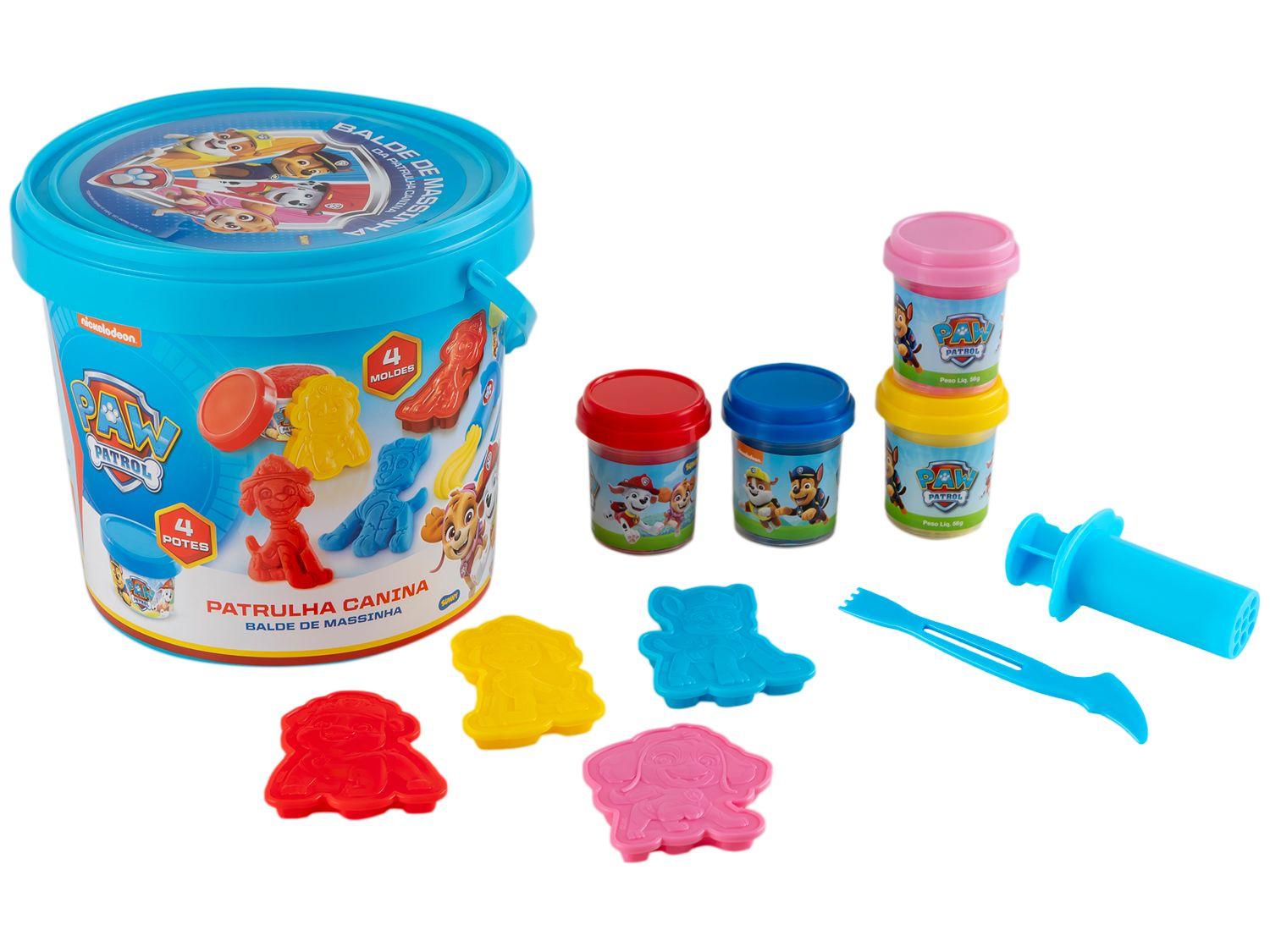 Kit Massinha Patrulha Canina Balde 