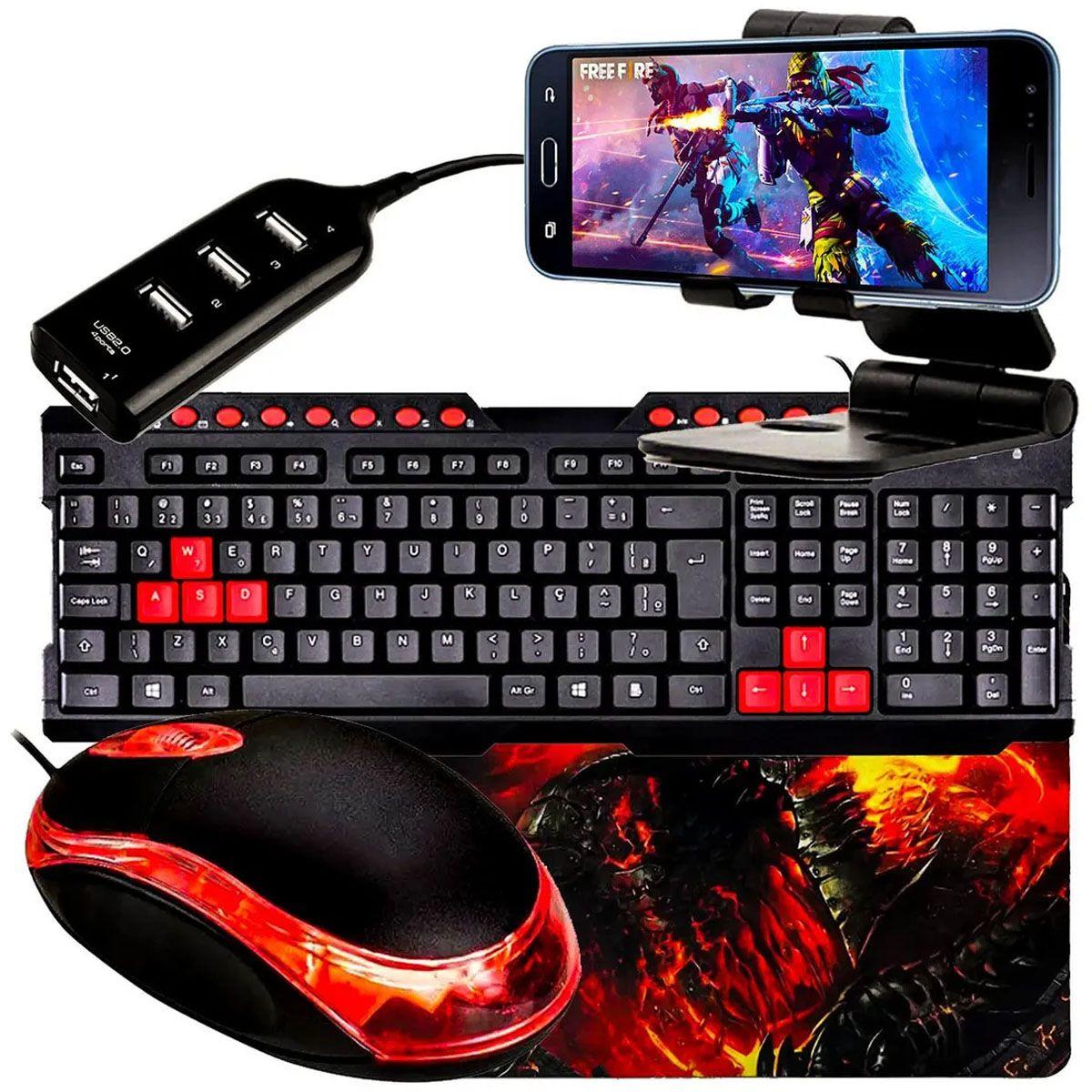 Mobilador Kit Gamer Completo para Jogar no Celular, Tablet ou pc