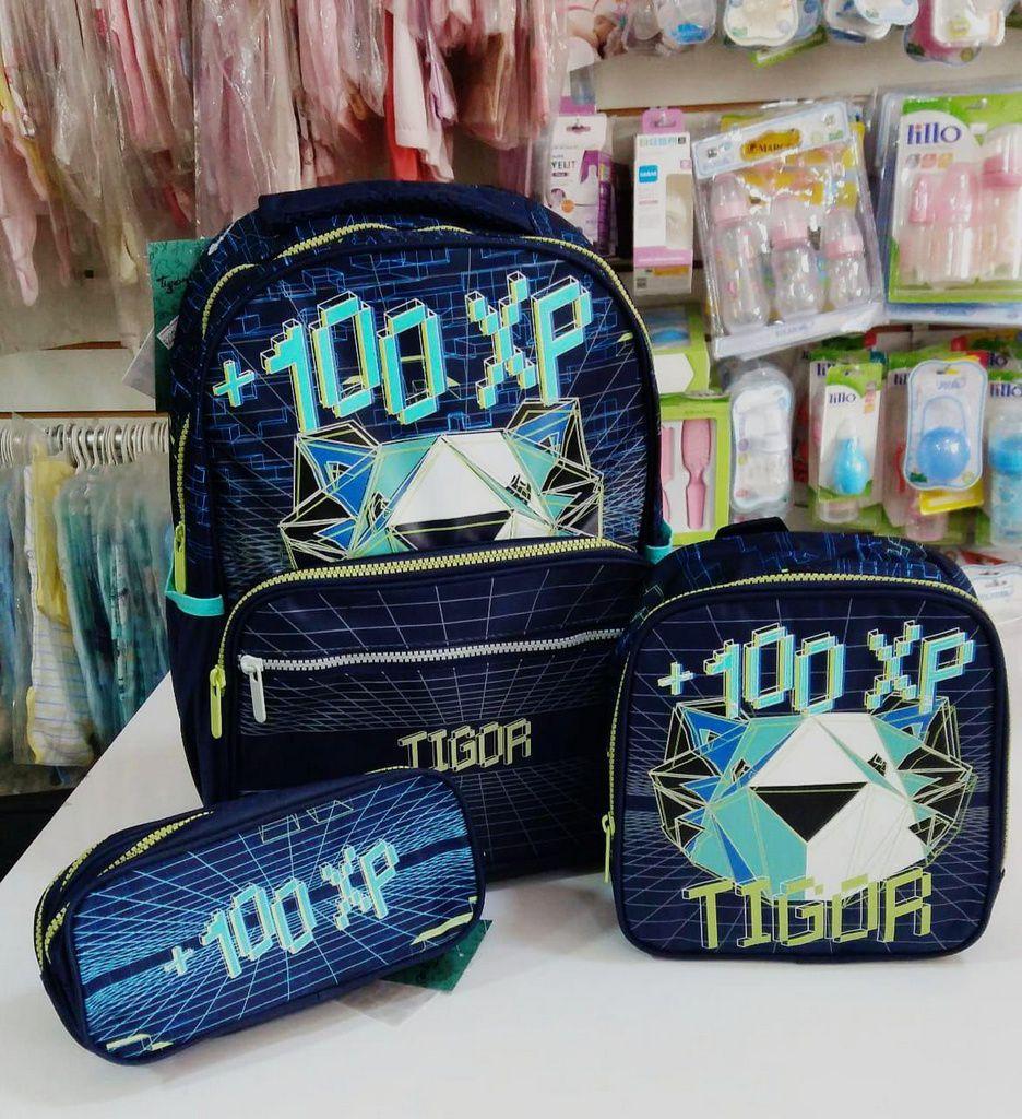 Mochila Escolar Pequena Azul Tigor T. Tigre - Tigor T.Tigre