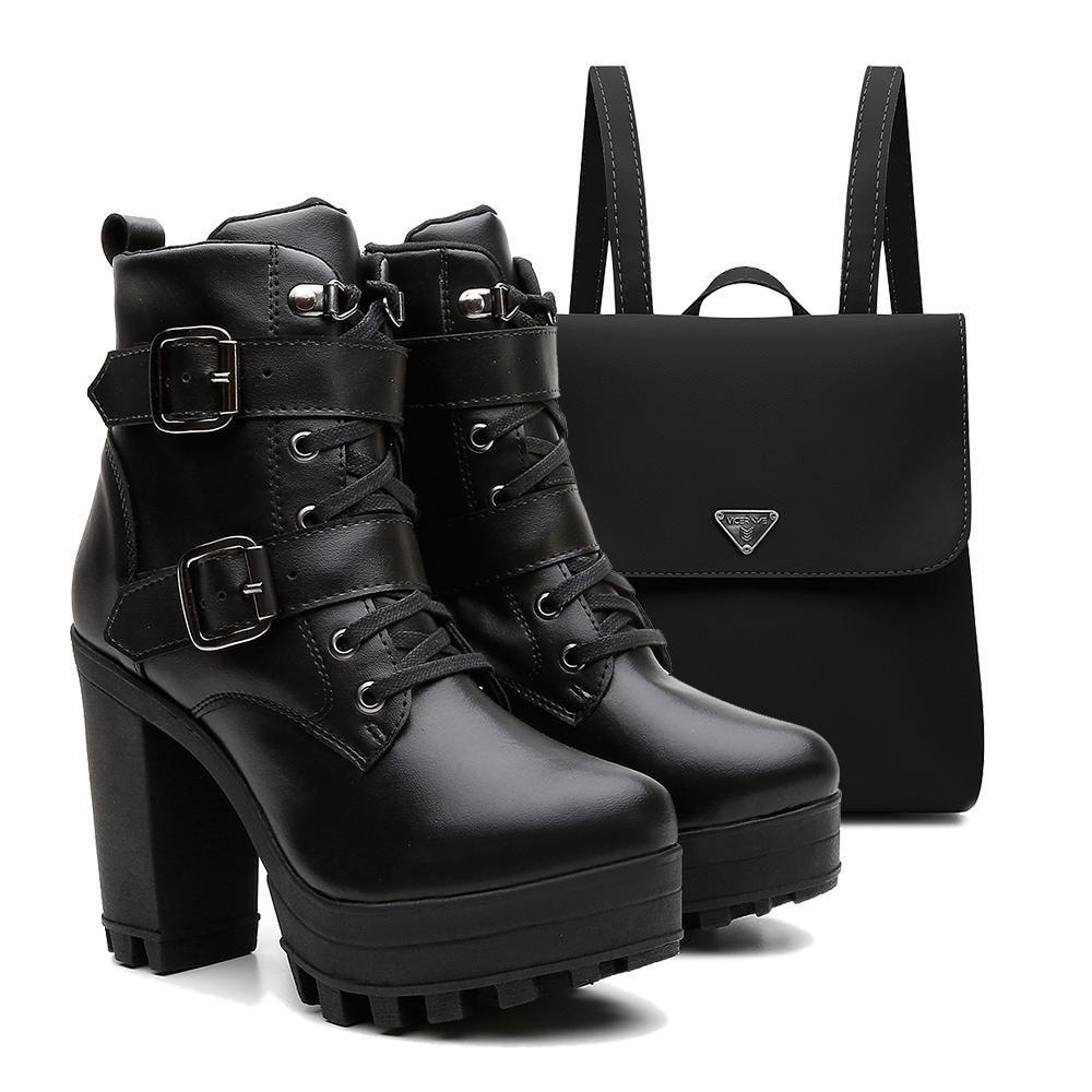 coturno feminino fivela