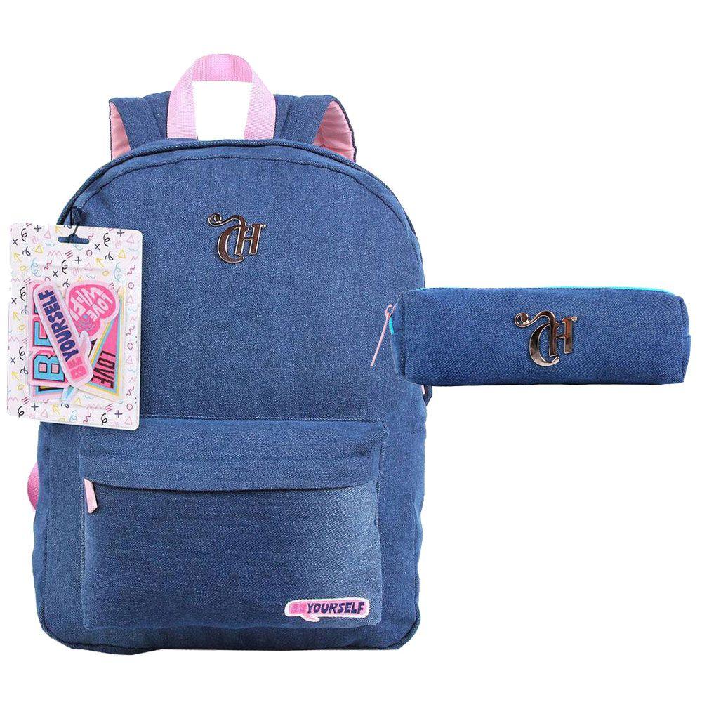 mochila da capricho jeans