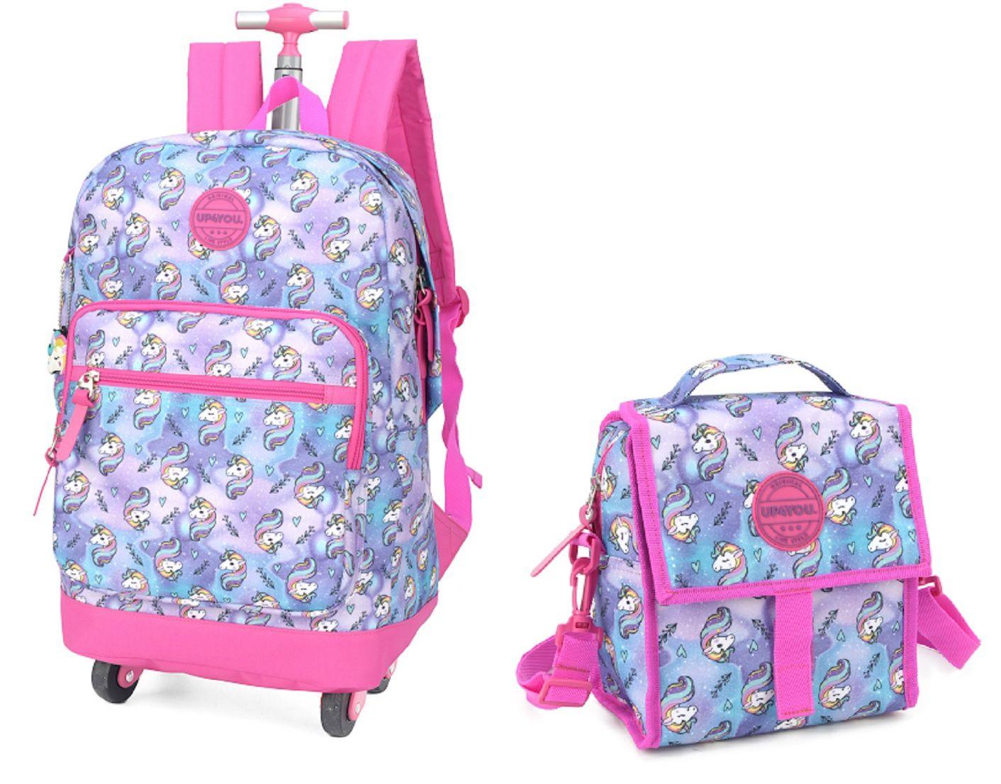 Mochila Luxcel de Rodinha Up4you Unicórnio Rosa Claro em Promoção | Ofertas  na Americanas