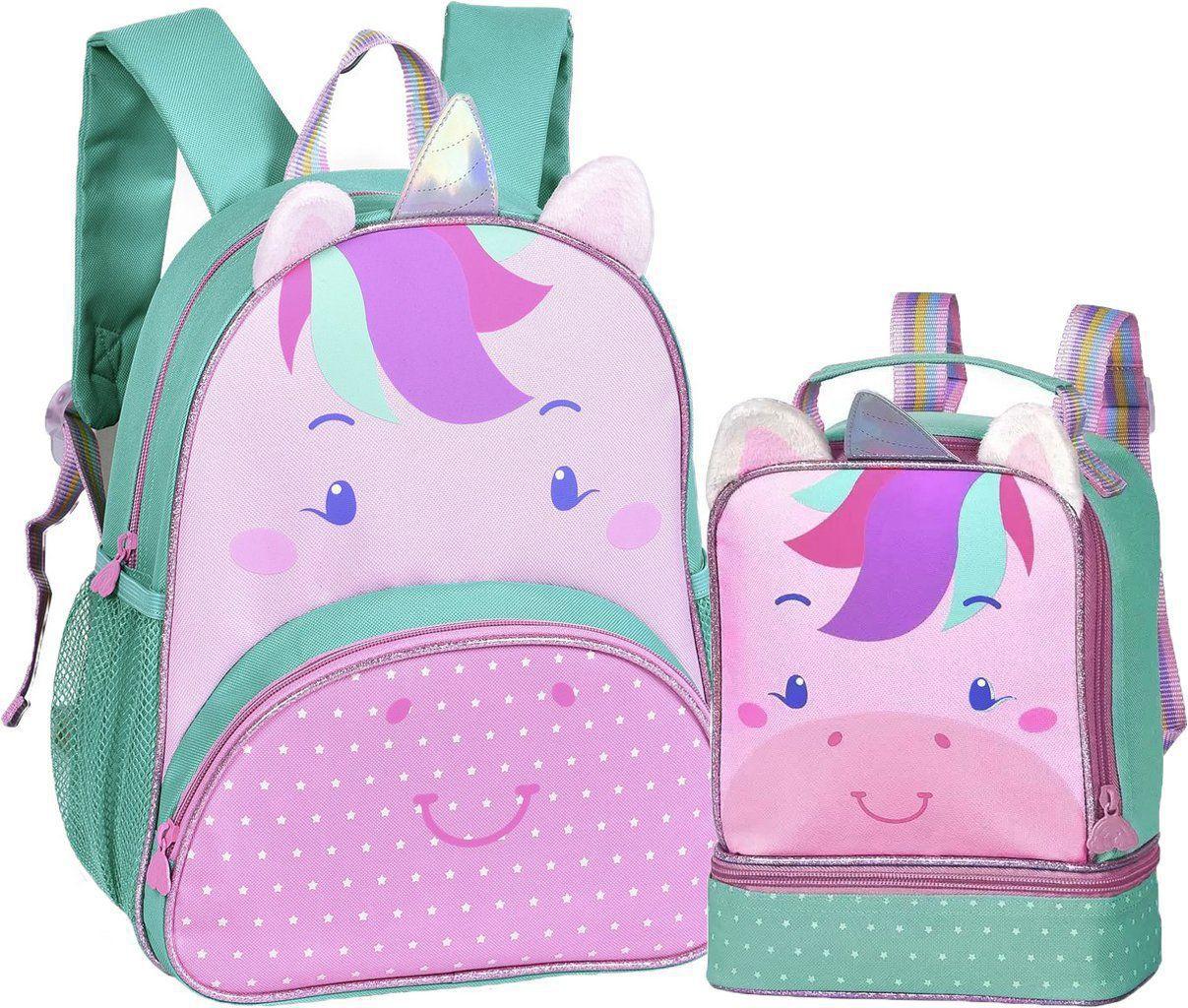 Kit Mochila E Lancheira Infantil Escolar Para Criança Unicórnio Impermeável  Rosa Meninas Bolsa Lancheira Térmica Clio - Material Escolar - Magazine  Luiza