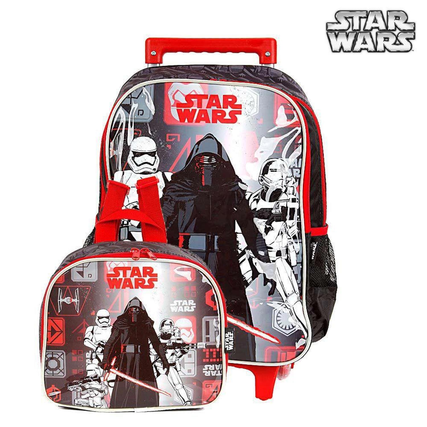 Kit Mochila Escolar Infantil STAR WARS Com Rodinhas - Material Escolar ...