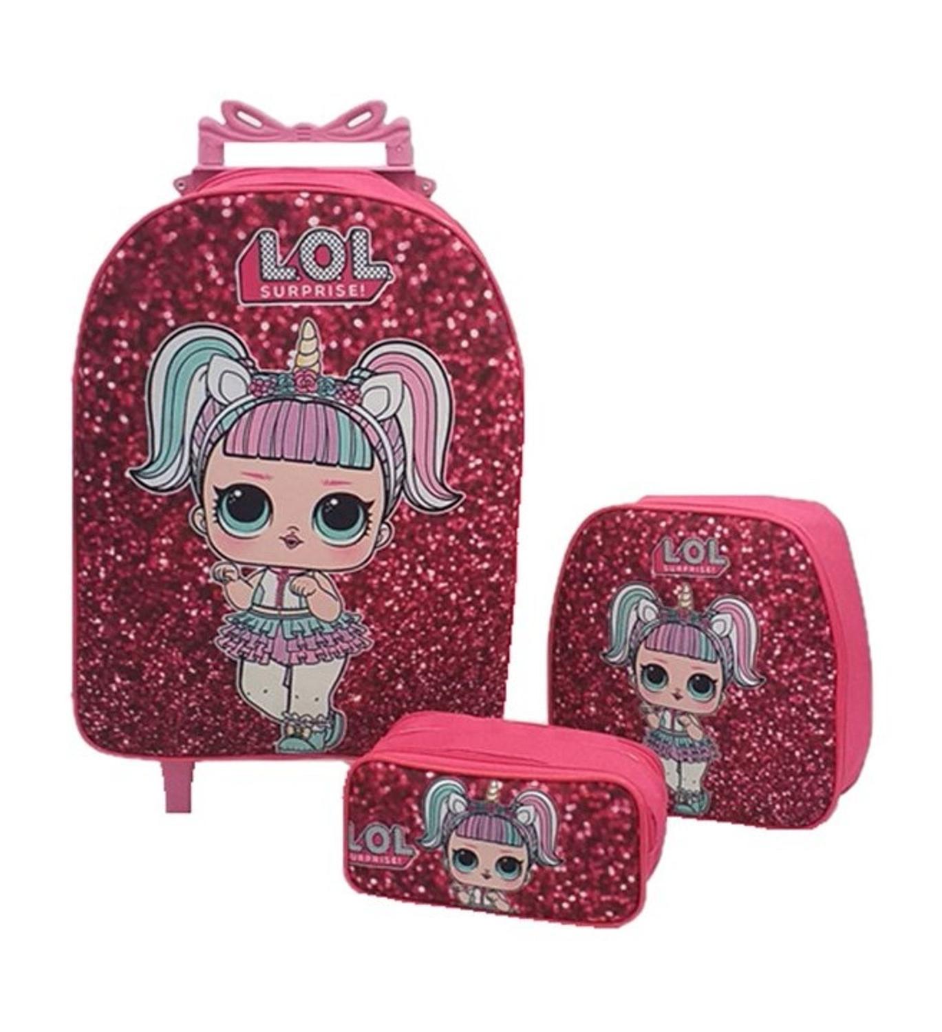 Kit Mochila Infantil LOL Unicórnio Shine Rosa - DB - Material Escolar -  Magazine Luiza