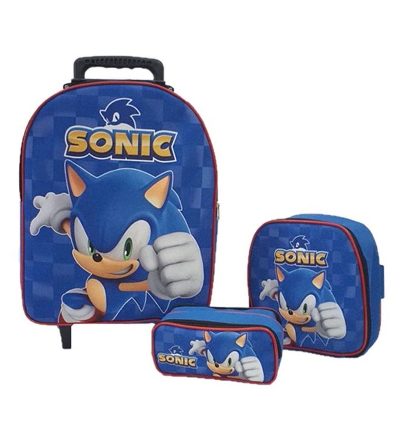 Mochila Sonic Riachuelo Riachuelo Mochila De Costas Infantil Sonic