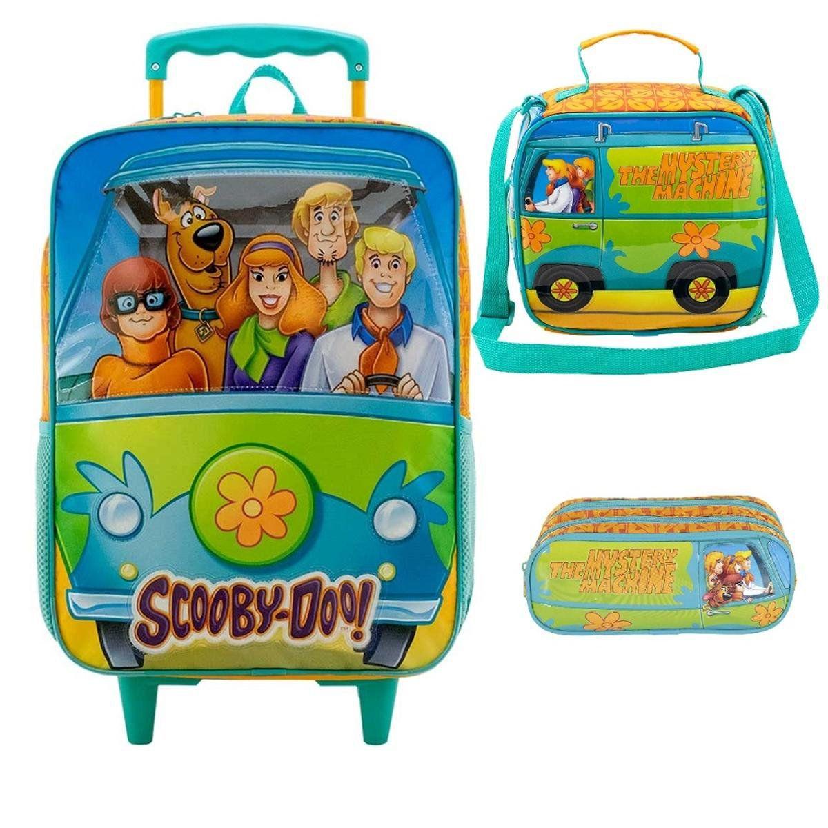 Kit Mochila Rodinha + Lancheira Estojo Scooby Doo Mistery - Xeryus - Kit  Mochila Infantil - Magazine Luiza