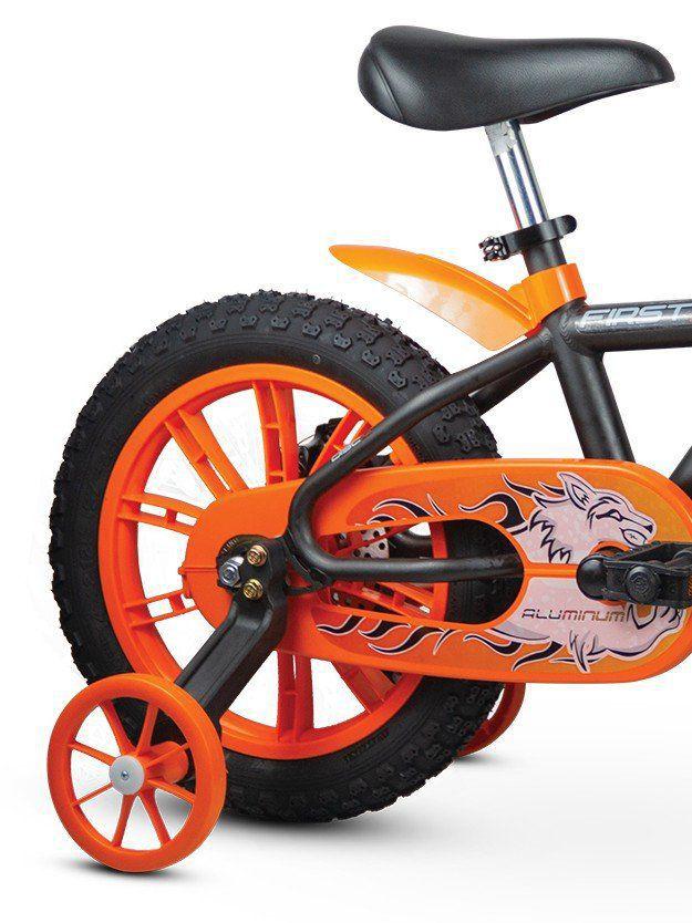 Kit Nathor Bicicleta Infantil Aro 14 Com Rodinhas First Pro Menino ...