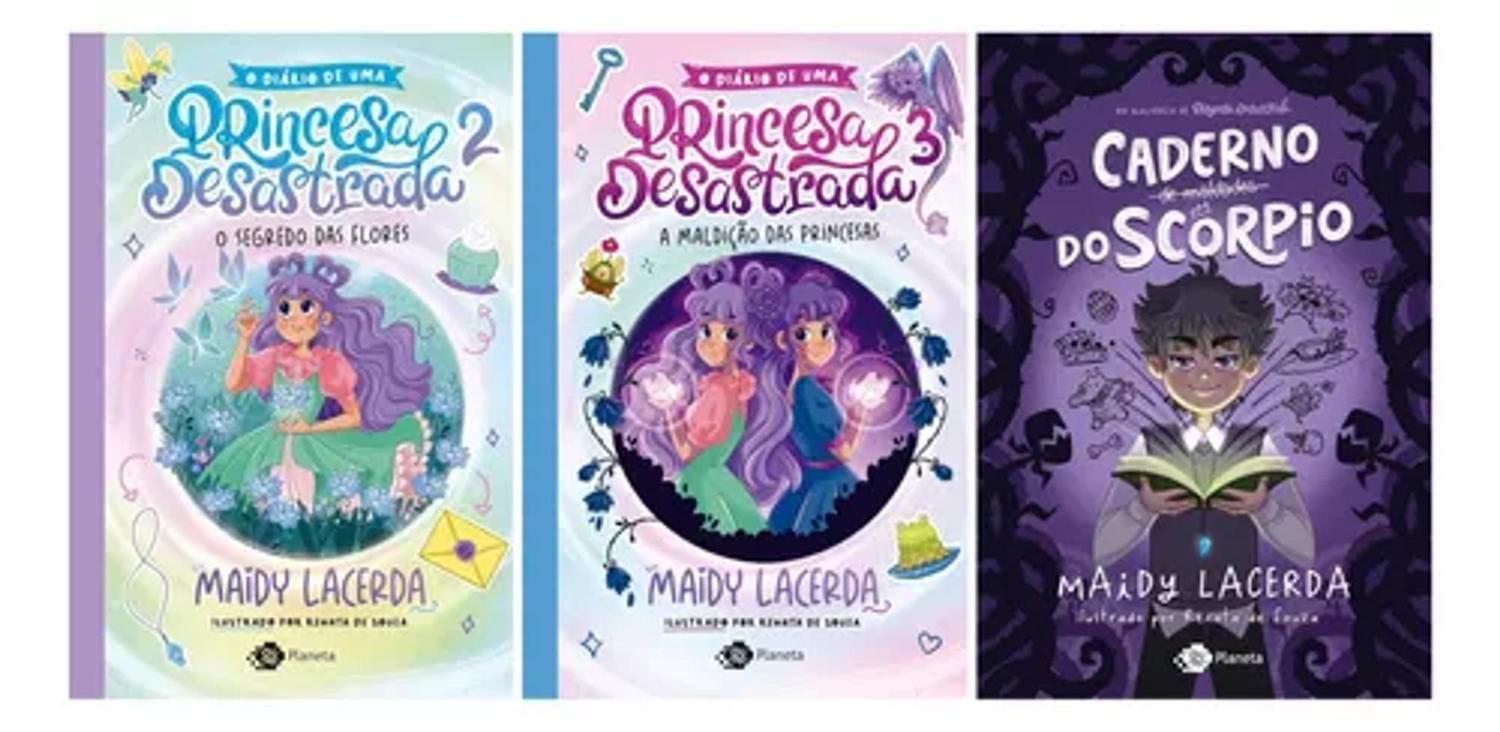 Imagem de Kit O Diário De Uma Princesa Desastrada Volumes 2 E 3 + O Caderno De Maldades Do Scorpio