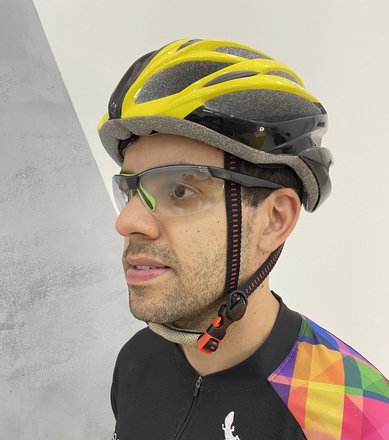 Óculos Esportivo Ciclismo UNIVET Itália - Proteção Visual Noturna Transparente