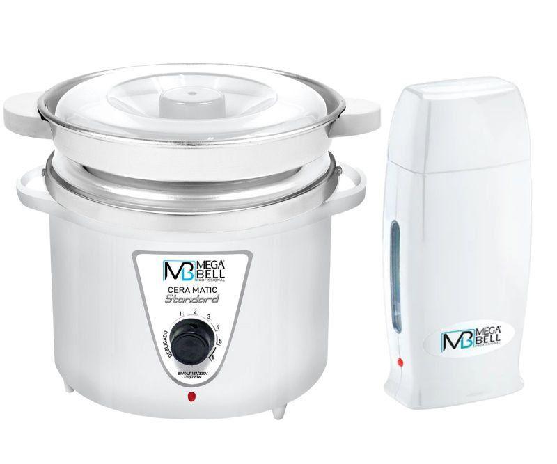 Kit Panela Depilacao Termocera 900g Com Refil Branco Aquecedor De Cera Roll On Todo Branco Mega Bell Kit Para Depilacao Magazine Luiza
