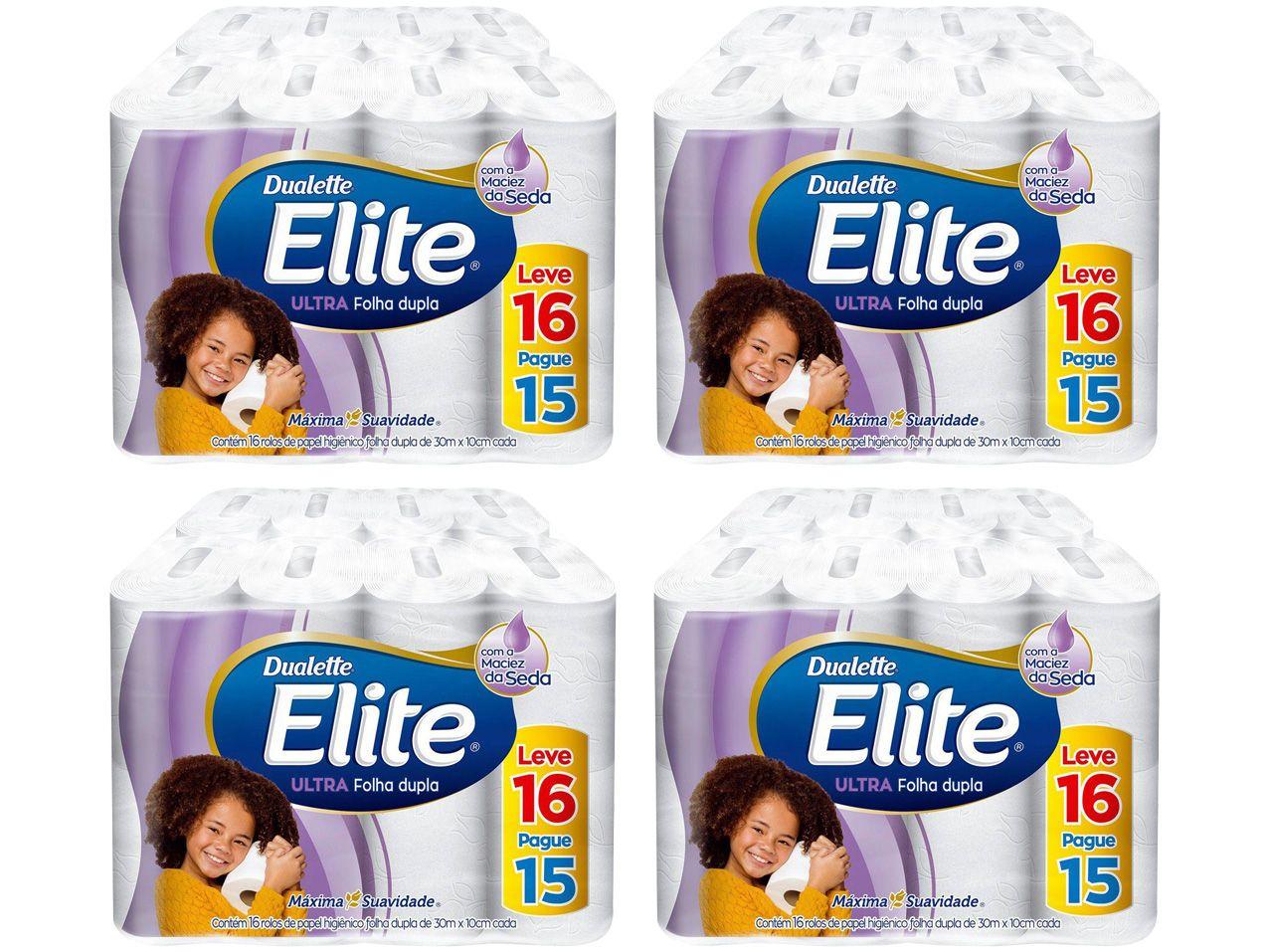 Kit Papel Higiênico Folha Dupla Elite Ultra