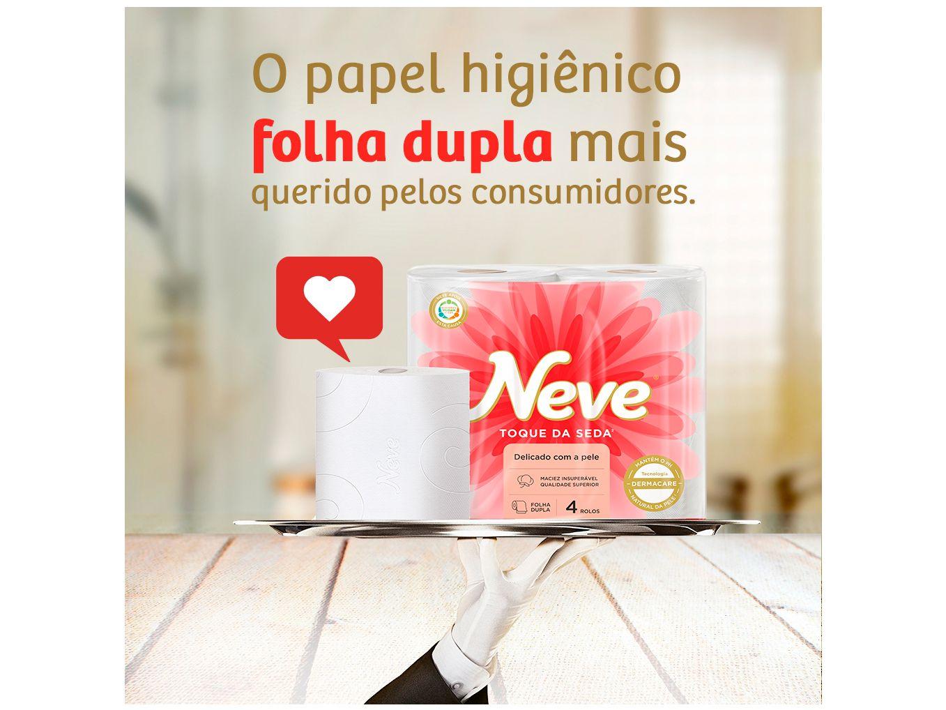 Kit Papel Higiênico Folha Dupla Neve Toque de Seda