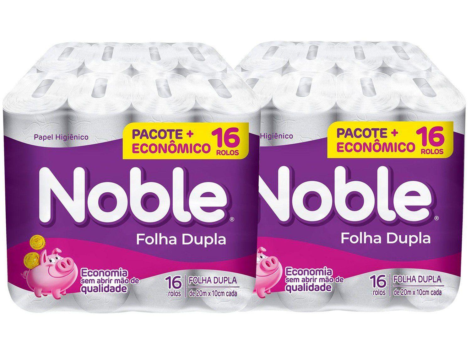 Kit Papel Higiênico Folha Dupla Noble - 2 Pacotes com 16 Unidades cada - Papel Higiênico - Magazine Cbeneficio