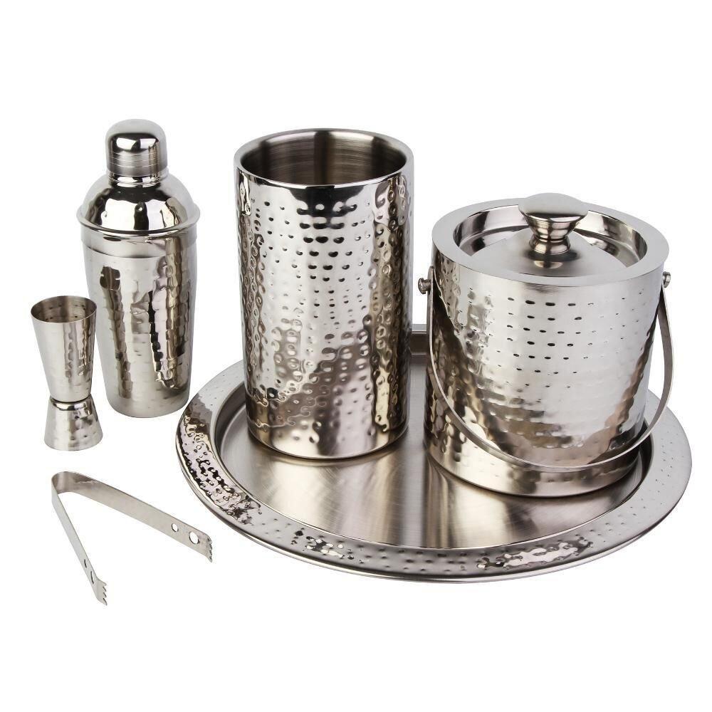 Kit para Bar Inox com 6 Peças A/CASA Bar e Acessórios Magazine Luiza