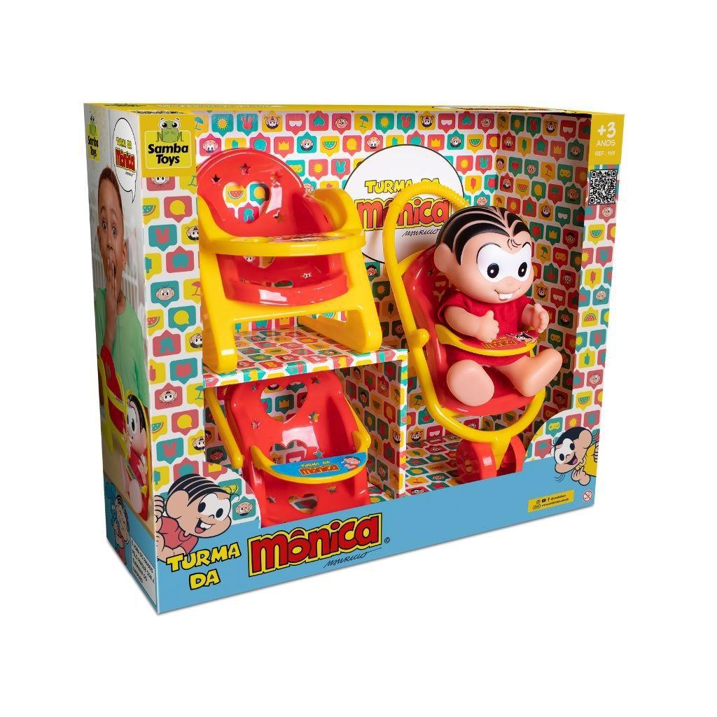 Kit Passeio Turma Da Mônica - com boneca Monica em Vinil - Samba Toys ...