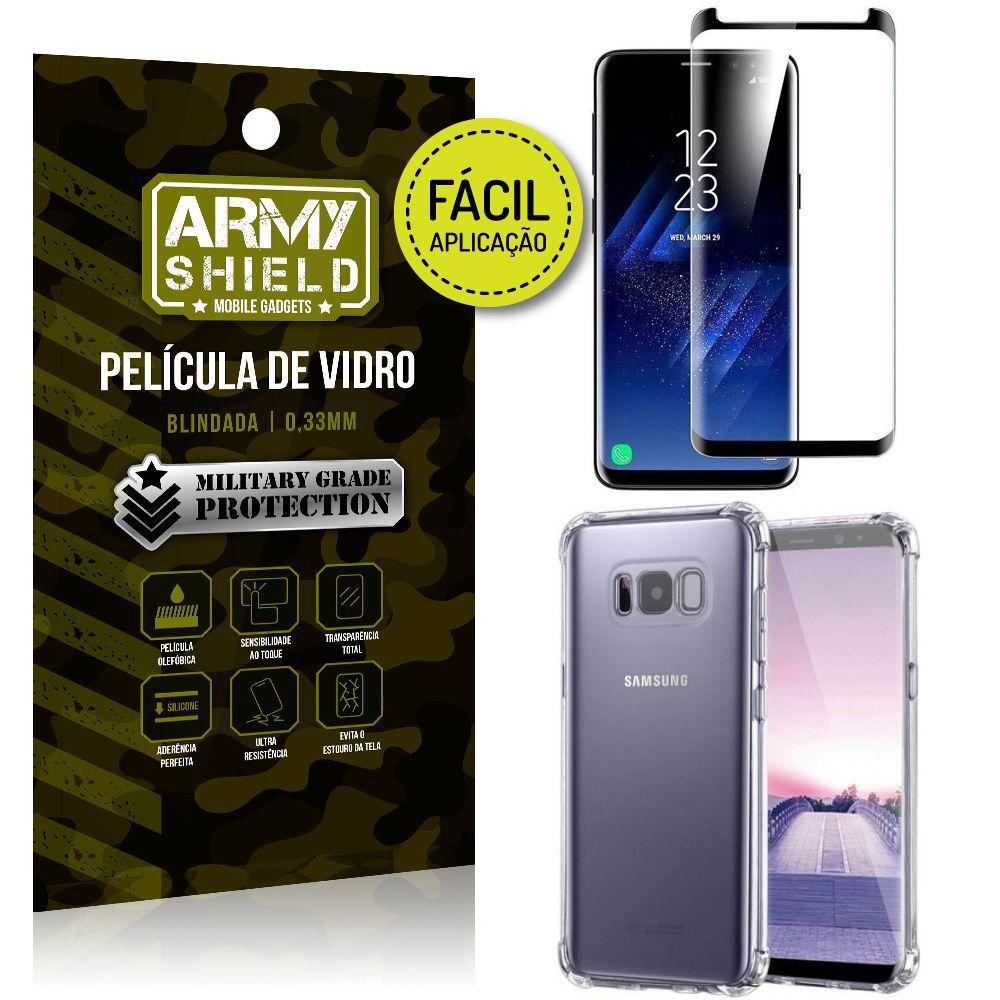 Kit Película 3D Fácil Aplicação Samsung Galaxy S8 Plus Película 3D + Capa  Anti Impacto - Armyshield - Kit Capinha e Película para Celular - Magazine  Luiza