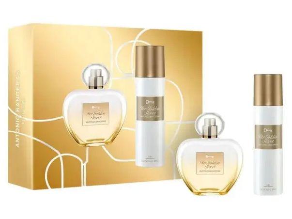 Kit Perfume Feminino Antonio Banderas Her Golden Secret Eau de Toillete 150ml + 1 Desodorante 80ml