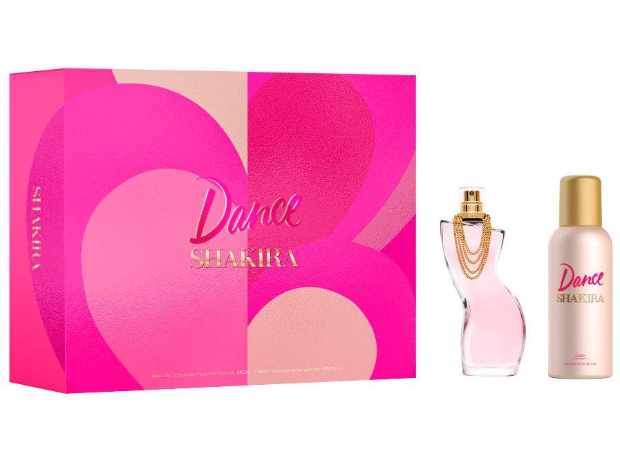 Kit Perfume Feminino Shakira Dance Eau de Toilette 80ml com Desodorante 150ml