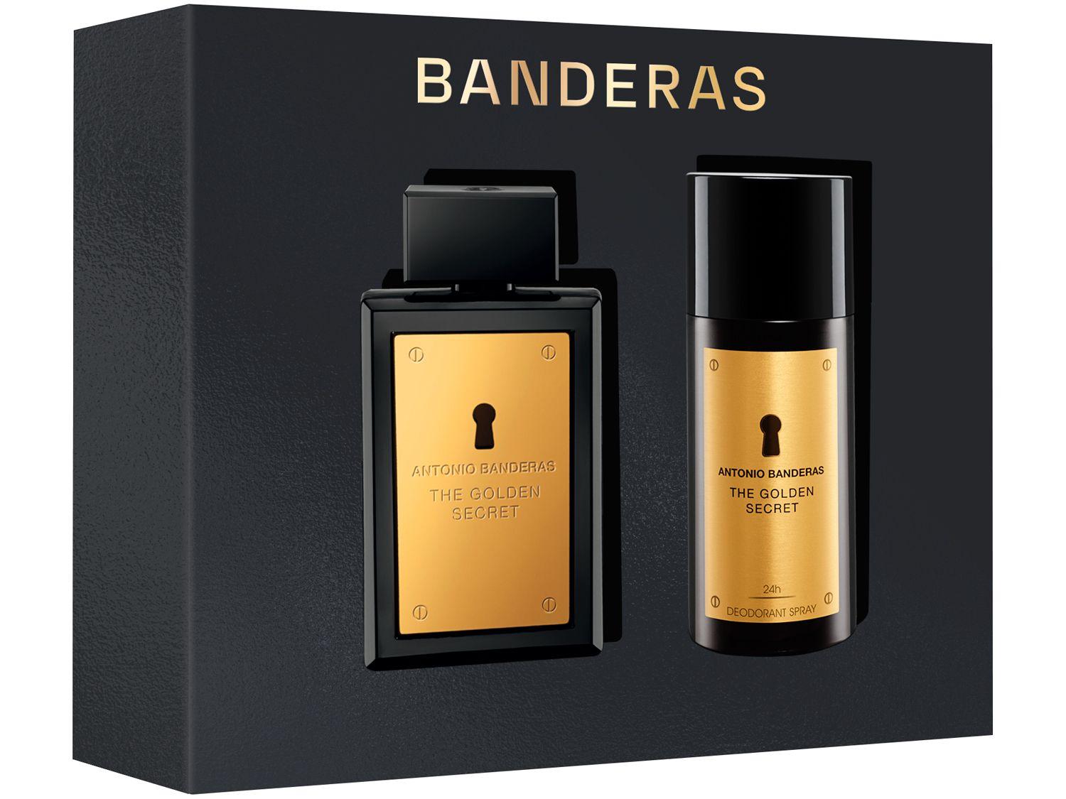 Kit Perfume Masculino Antonio Banderas The Golden Secret Eau de Toilette com Desodorante