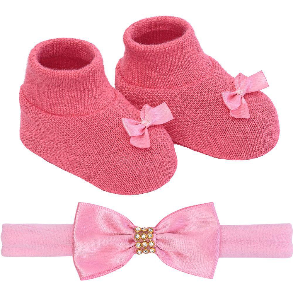 Kit Presente Sapatinho Tiara Bebê Recém Nascido Pimpolho - Kit de Presentes  - Magazine Luiza