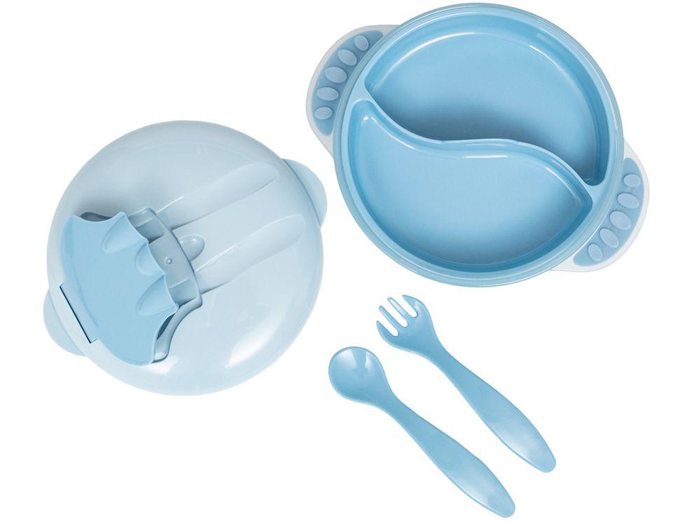 Kit Refeição Infantil Buba 16247 4 Peças Azul