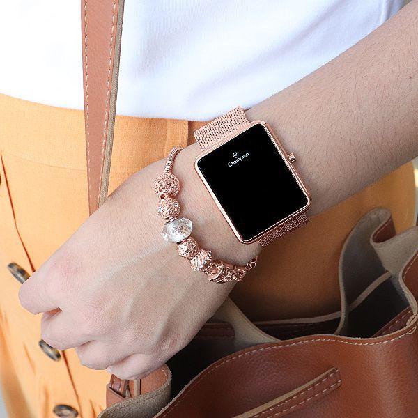 relógio champion feminino rose smartwatch