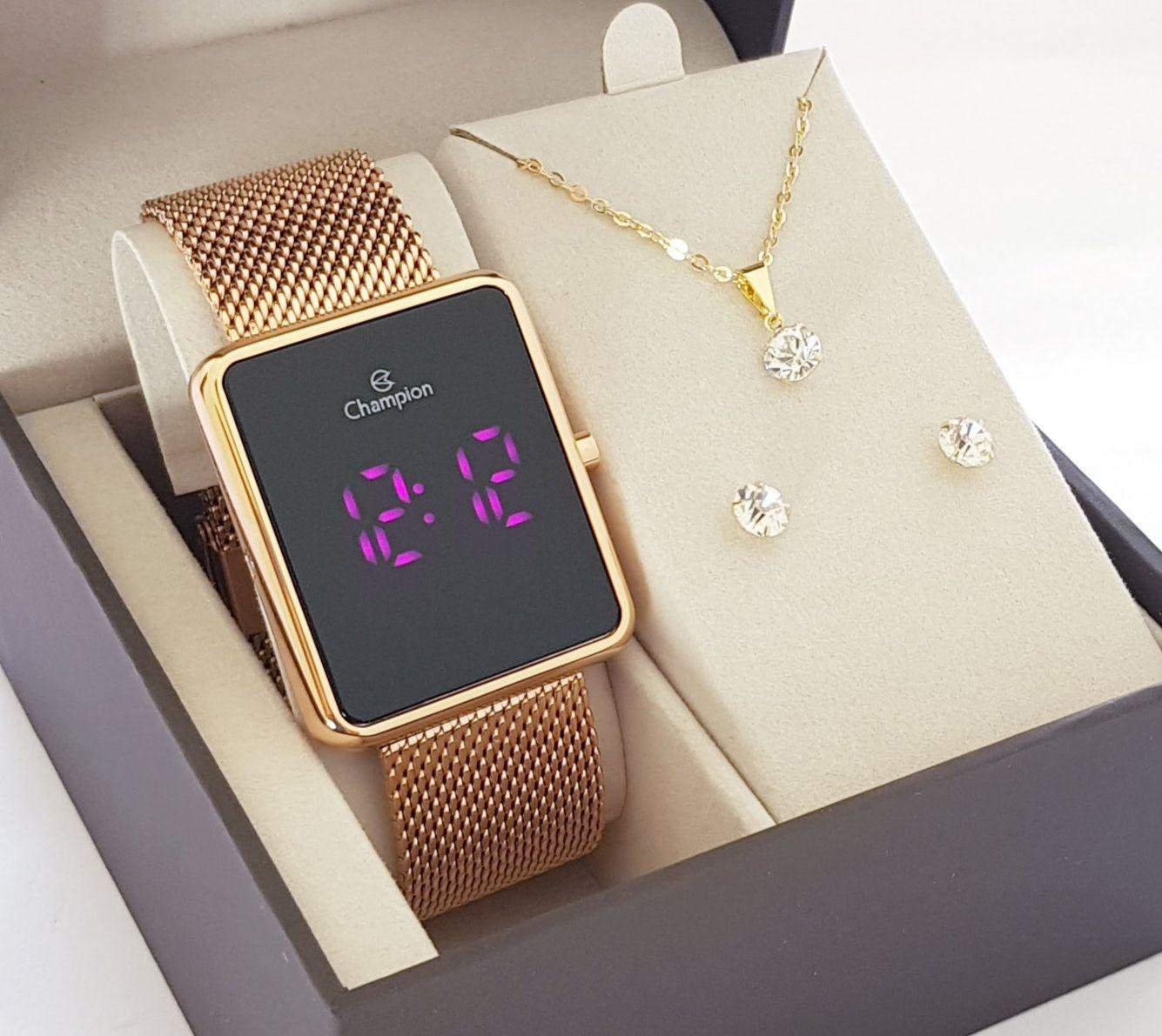 relogio champion smart rose