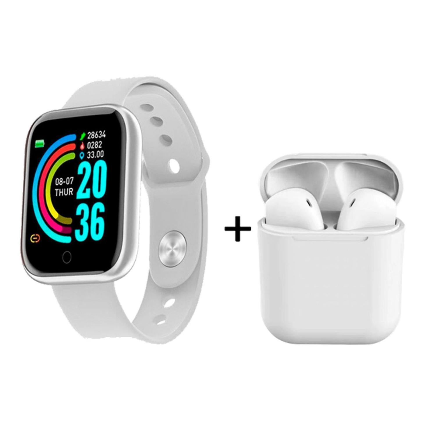 smartwatch y68 branco