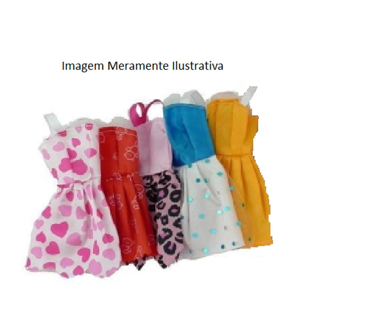 Kit com 10 Roupinhas Roupas vestidos para boneca Barbie