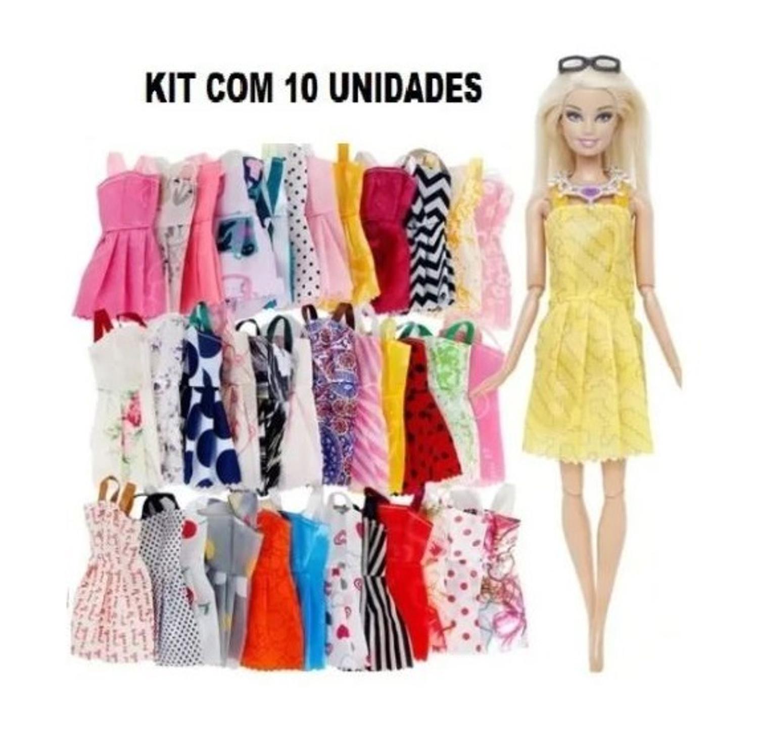 Kit Roupa Boneca Barbie 10 Peças em Tecido, Magalu Empresas