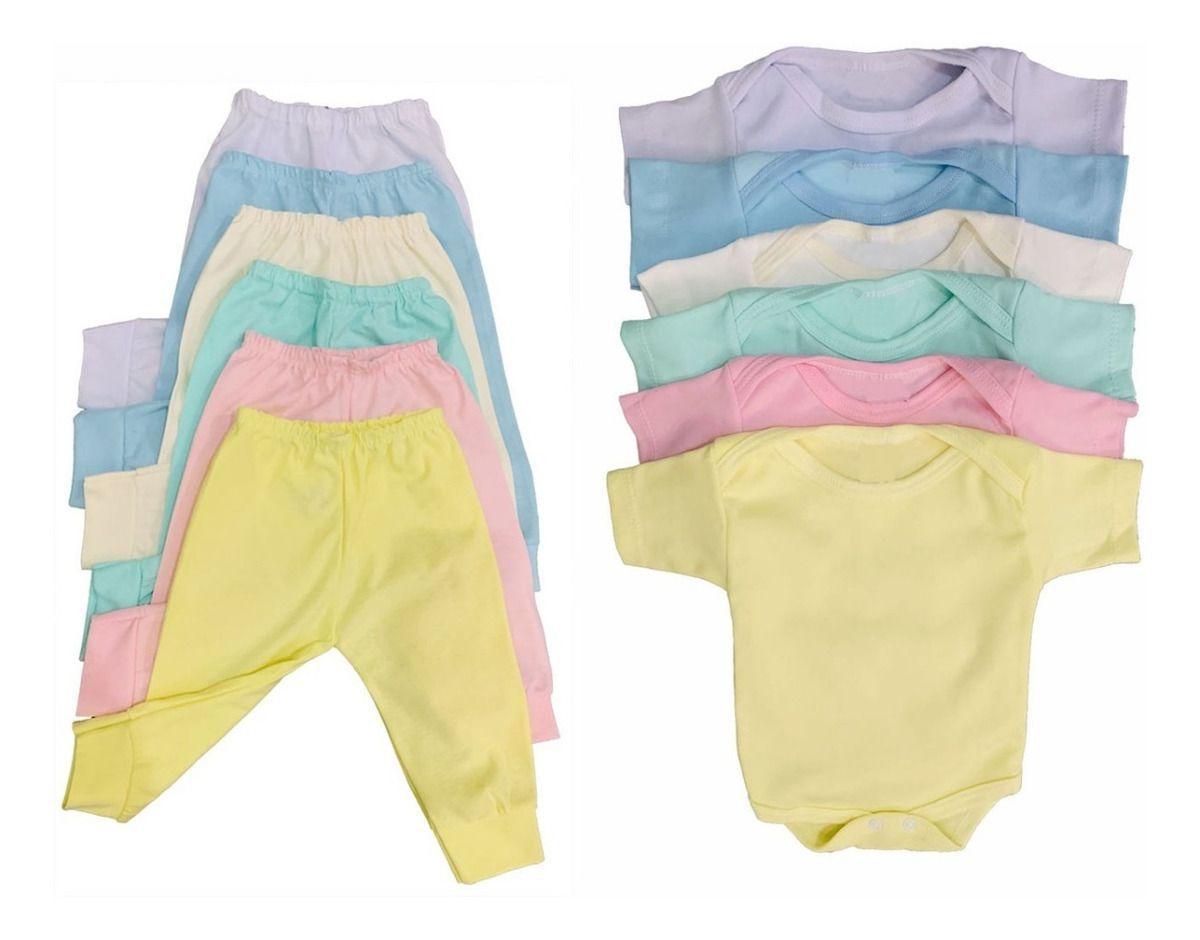 Kit Roupa De Bebe 12 Pecas Body Manga Curta E Mijao Menina Sof Enz Kids Body Para Bebes Magazine Luiza