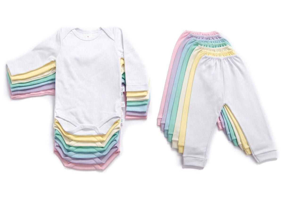Kit Roupa De Bebe 12 Pecas Body Manga Longa E Mijao Suedine Sophi Enxoval Do Bebe Magazine Luiza