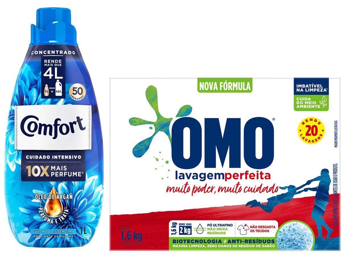 Kit Sabão em Pó Omo Lavagem Perfeita