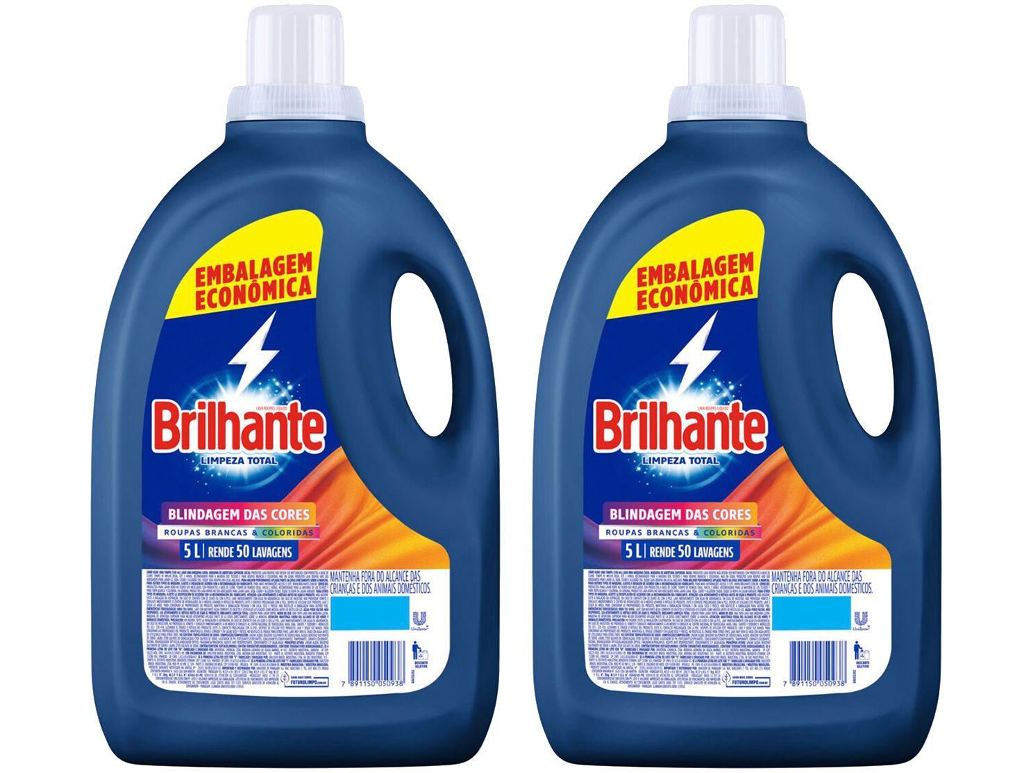 Kit Sabão Líquido Brilhante Limpeza Total