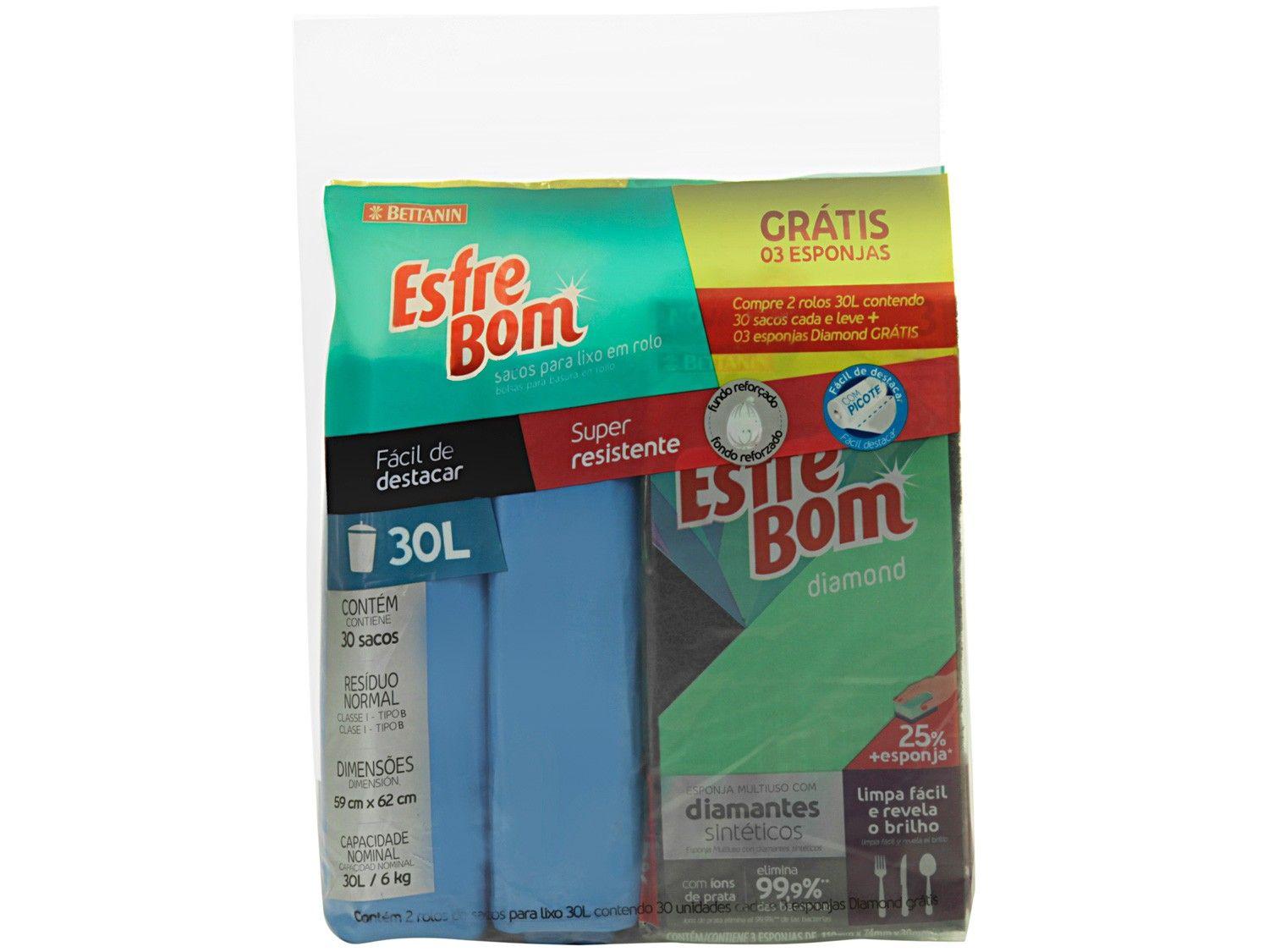 Kit Saco de Lixo com Esponja EsfreBom