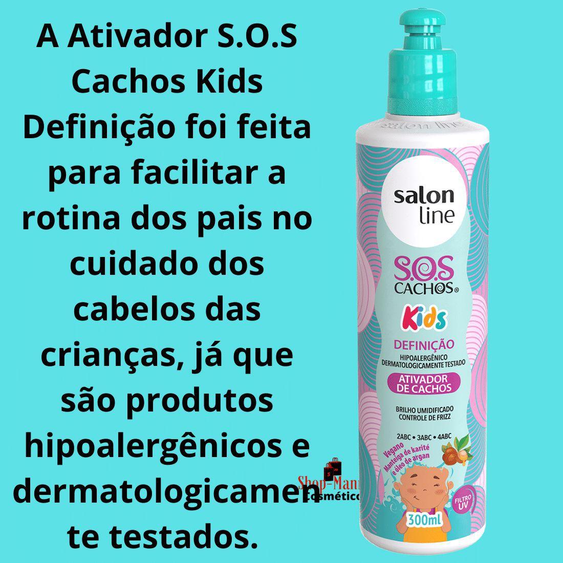 Kit Salon Line Sos Cachos Kids Definicao Infantil Completo 4 Produtos Kit De Tratamento Para Cabelos Magazine Luiza