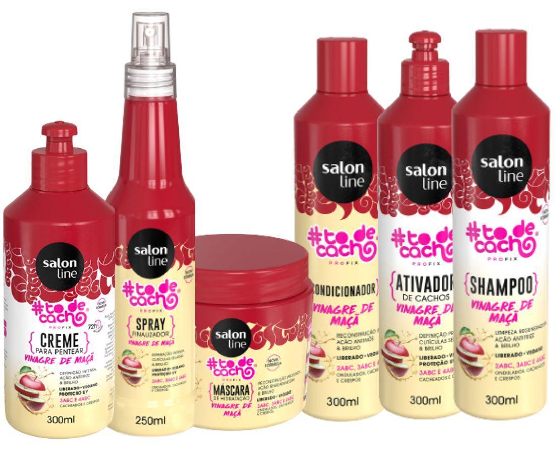 Kit Salon Line To De Cacho Vinagre De Maca 6 Produtos No Magalu Magazine Luiza