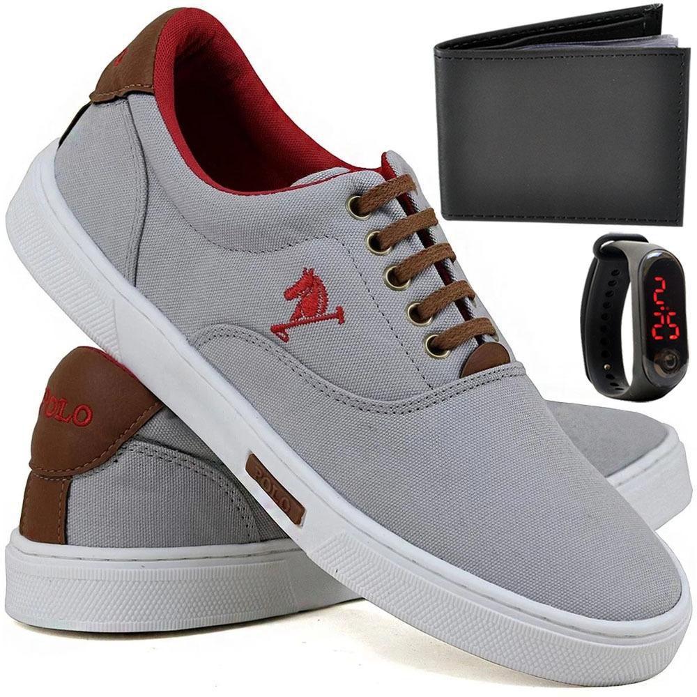 Kit Sapatênis Polo Joy Masculino + Carteira + Relógio Casual - Kit  Masculino - Magazine Luiza