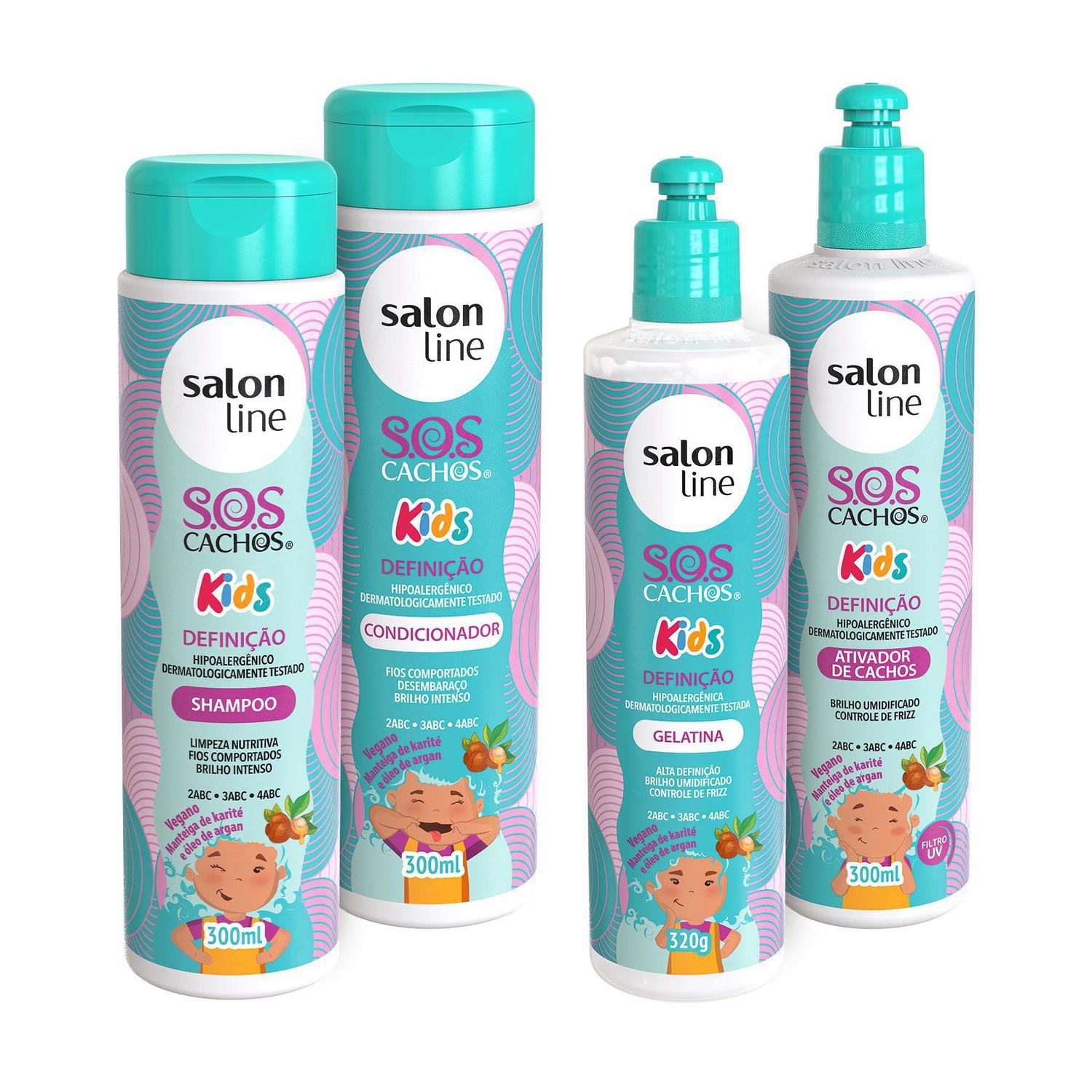 Kit Shampoo Condicionador E Finalizadores Sos Cachos Kids Definicao Salon Line Magalu Empresas B2b E Compras Com Cnpj